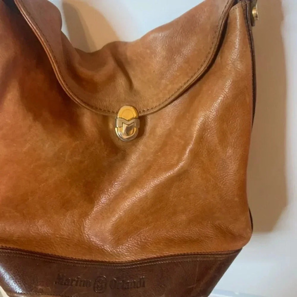 Marino Orlandi Brown Italian Leather Bag - Picture 10 of 14